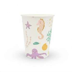 Mermaid Paper Cups 8in  8ct
