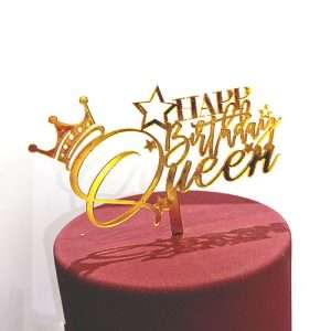 Happy Birthday Queen Cake Topper  1ct